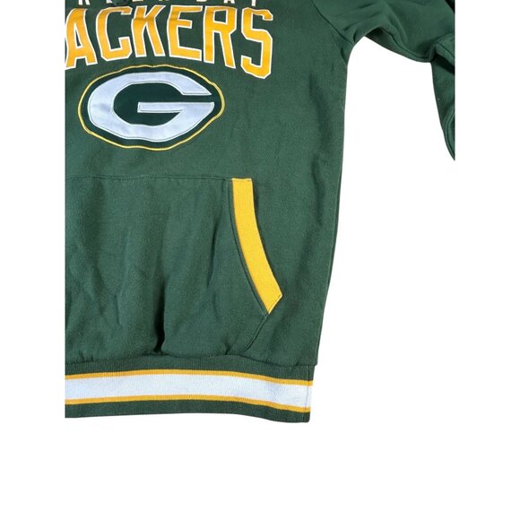 Green Bay Packers NFL Fleece Hooded Pullover Jacket Size S Embroidered Green - Picture 6 of 8